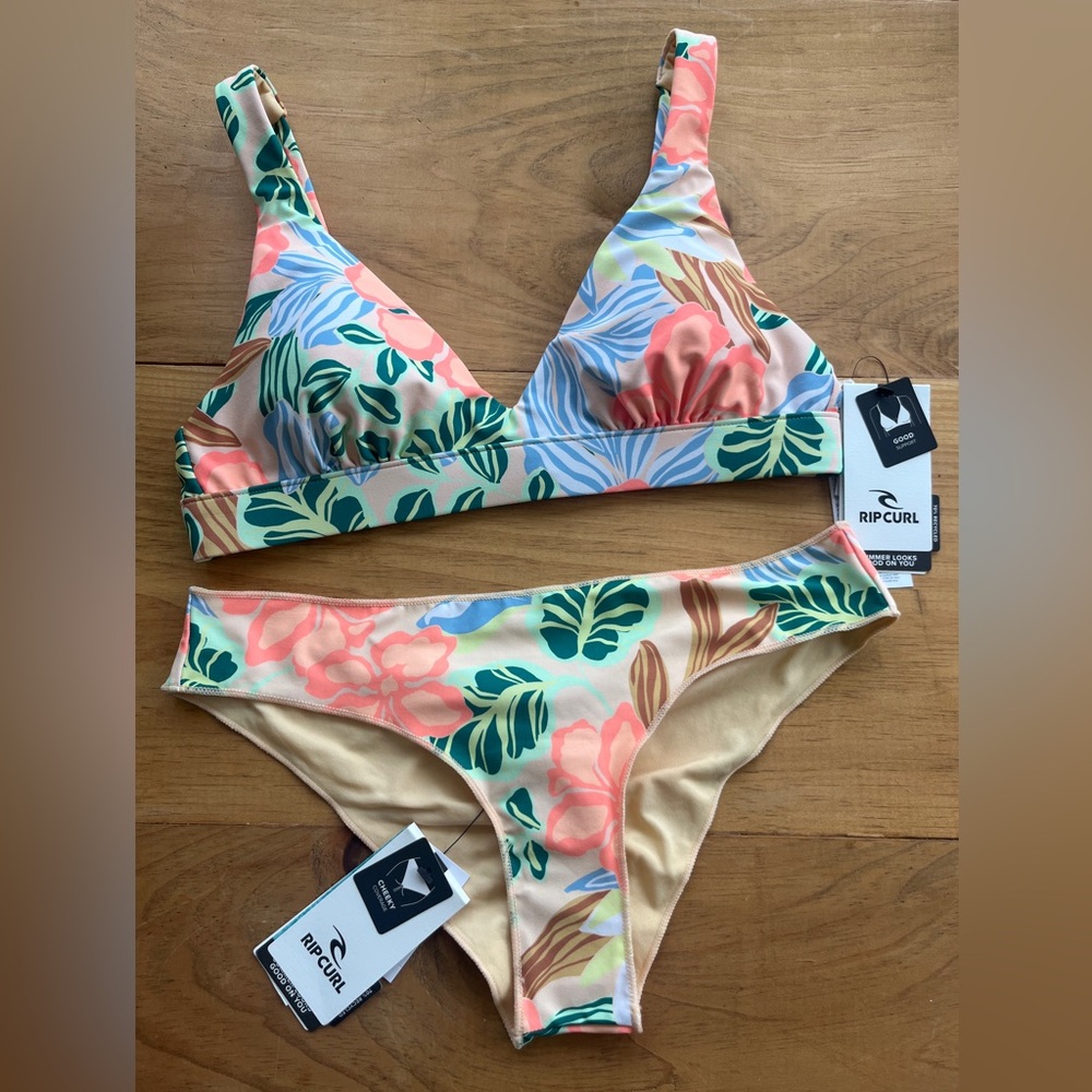 RIPCURL Tropical Bikini Set Small NWT